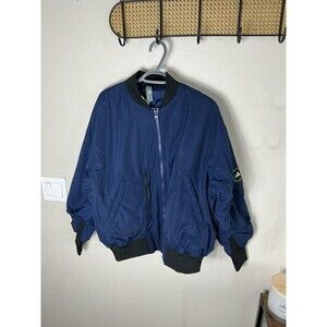 Adidas by Stella McCartney Women's Size S Sportswear Woven Bomber Jacket Navy